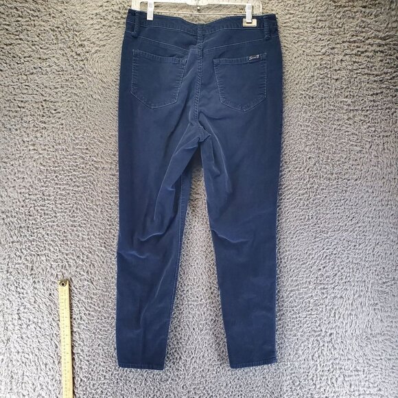 Seven7 Jeans Womens Size 10 Blue Corduroy Stretch Cotton Blend Skinny - Picture 10 of 11